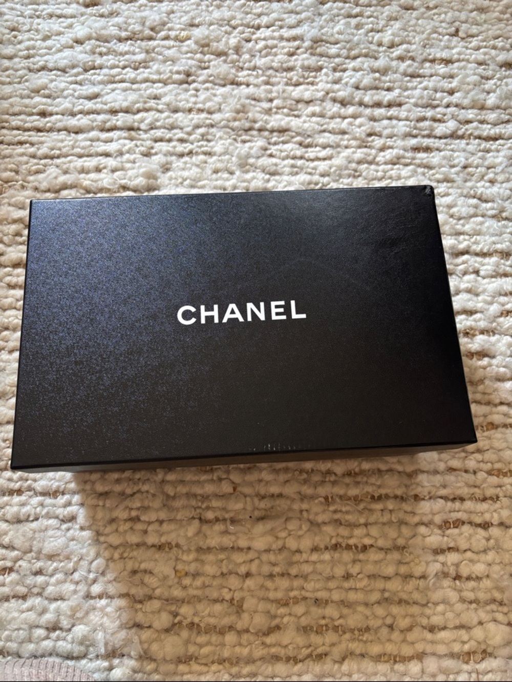 ♥️CHANEL  Large Black Gift Box with White Logo